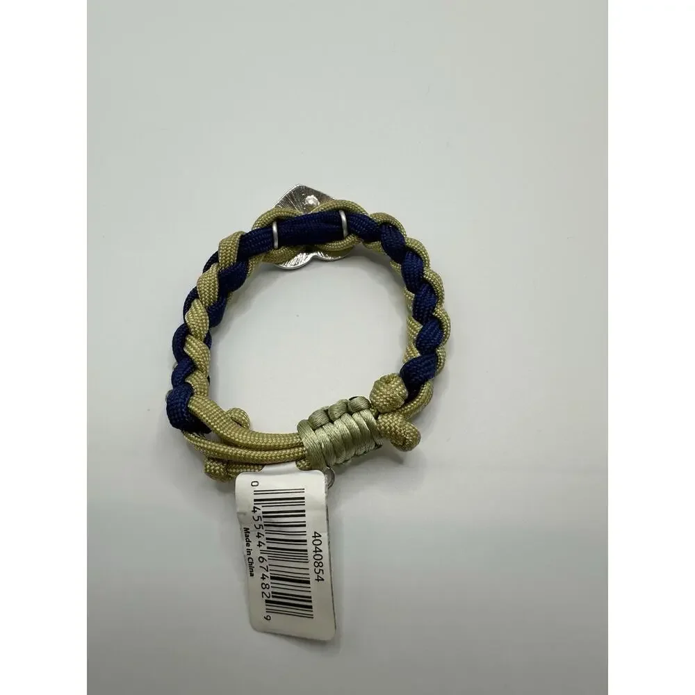 NWT Home Front Girl Military Blue And Yellow Paracord Bracelet Adjustable